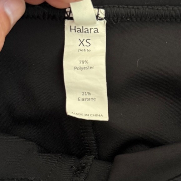 Halara Wide Leg Dress Pants Button Up High Waist Black XSP - Picture 4 of 4